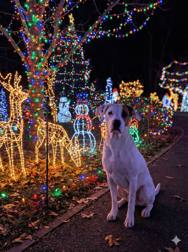 🎄 Holiday Lights & Leash-Free Nights: The Best Drive-Thru Displays for You and Your Pup 🐾