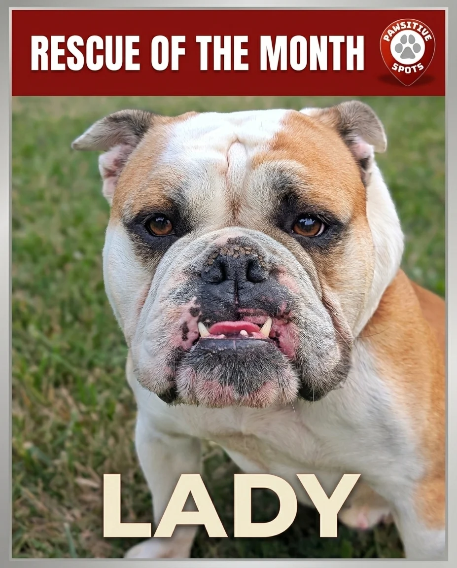 Pawsitive Spots Rescue of the Month: Meet Lady, the 65-Pound Lap Dog!